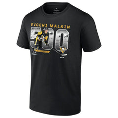 NHL Black Evgeni Malkin Pittsburgh Penguins 500 Goals T-Shirt