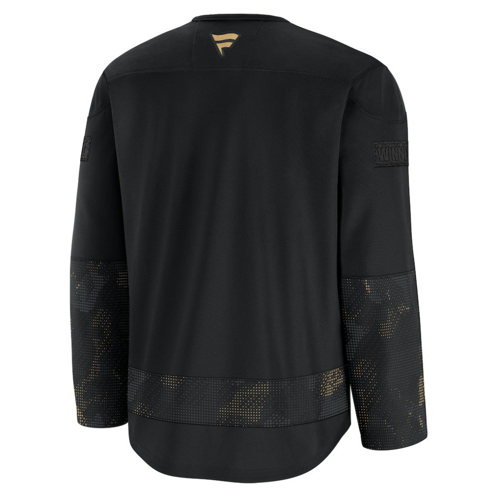 NHL Black Winnipeg Jets Fanatics 2024 Military Appreciation Practice Jersey
