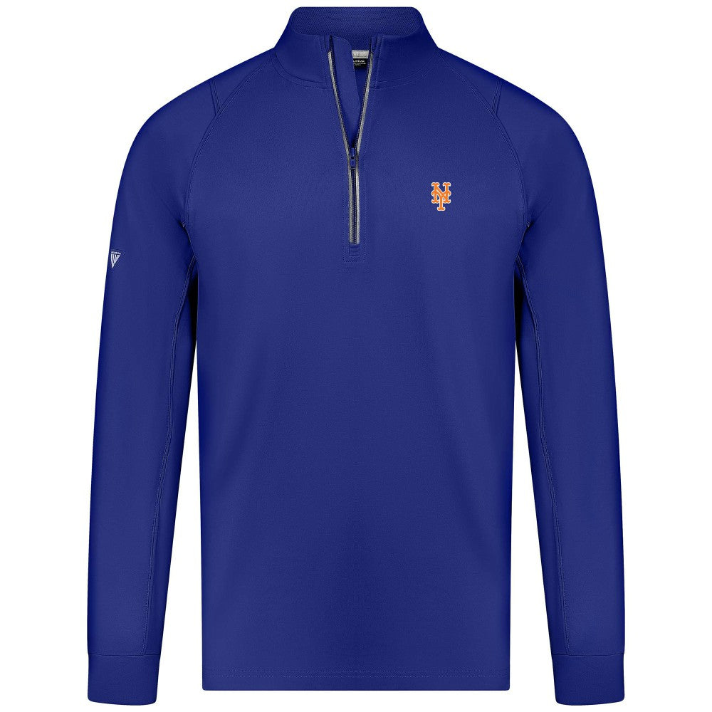 MLB New York Mets Levelwear Theory Insignia Quarter-Zip Pullover