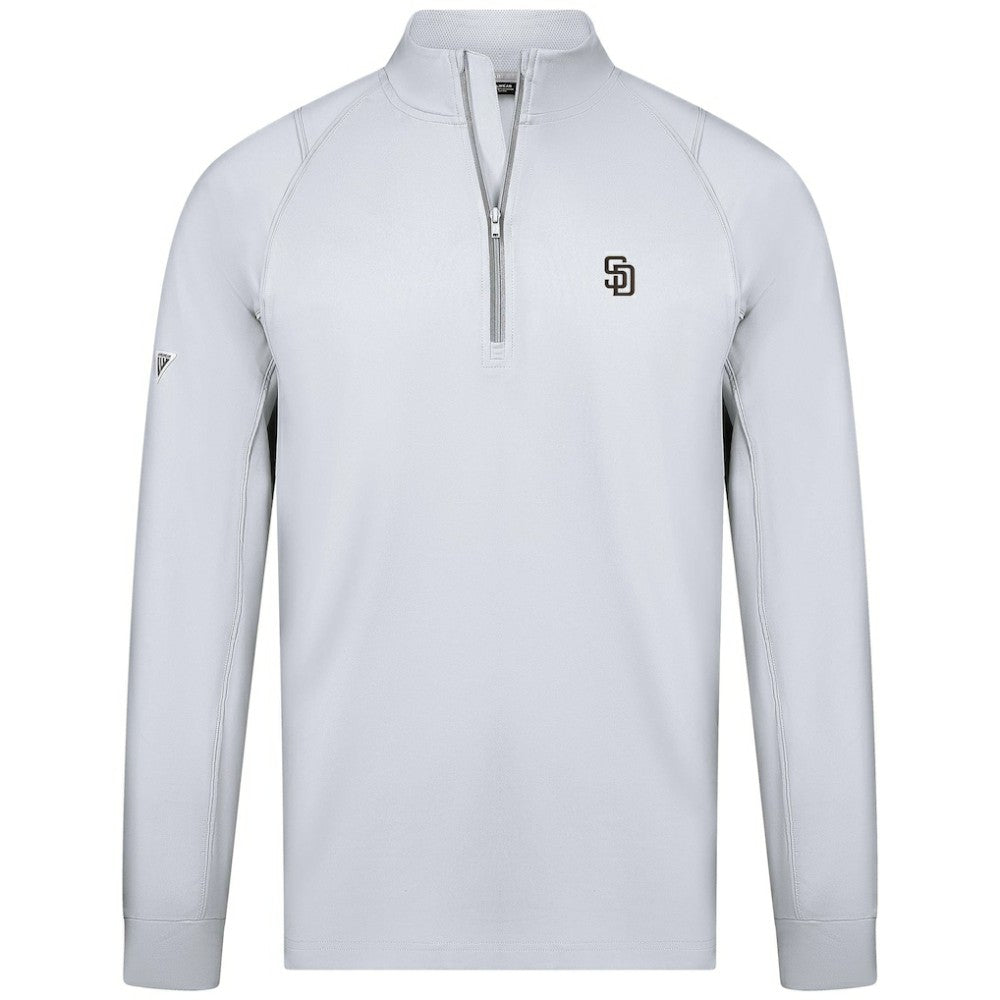 MLB San Diego Padres Levelwear Theory Insignia Quarter-Zip Pullover