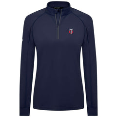 MLB Minnesota Twins Levelwear Women's Kinetic Insignia Quarter-Zip Pullover