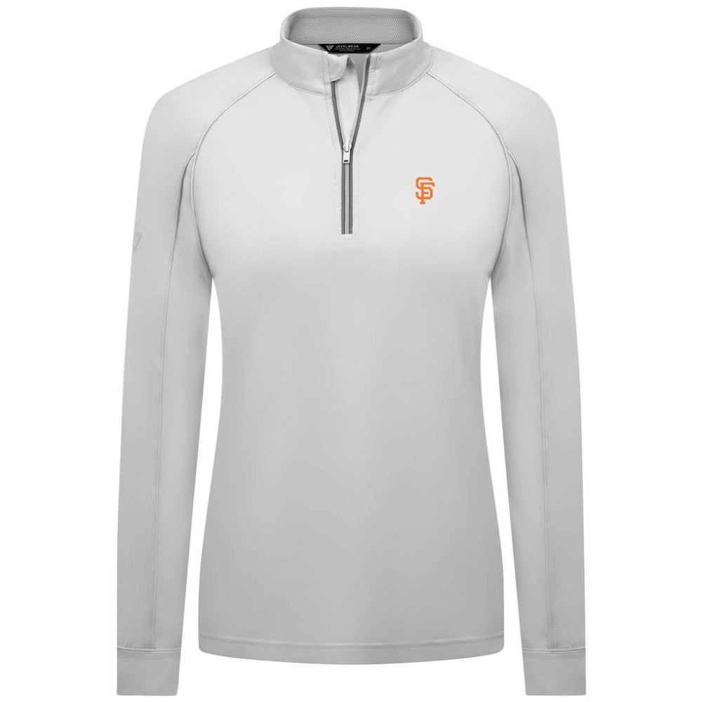 MLB San Francisco Giants Levelwear Women's Kinetic Insignia Quarter-Zip Pullover
