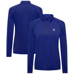 MLB Chicago Cubs Levelwear Women's Kinetic Insignia Quarter-Zip Pullover