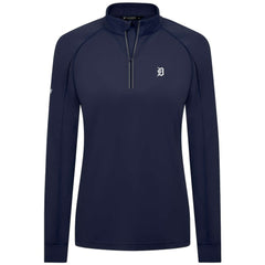 MLB Detroit Tigers Levelwear Women's Kinetic Insignia Quarter-Zip Pullover
