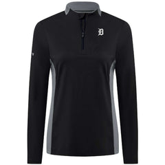 MLB Detroit Tigers Levelwear Women's Moxie Insignia Quarter-Zip Pullover