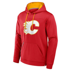 NHL Red Calgary Flames Fanatics Defender Pullover Hoodie