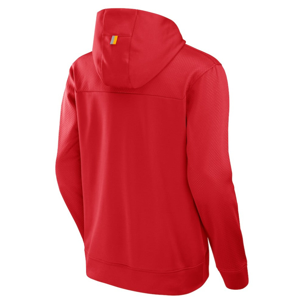 NHL Red Calgary Flames Fanatics Defender Pullover Hoodie