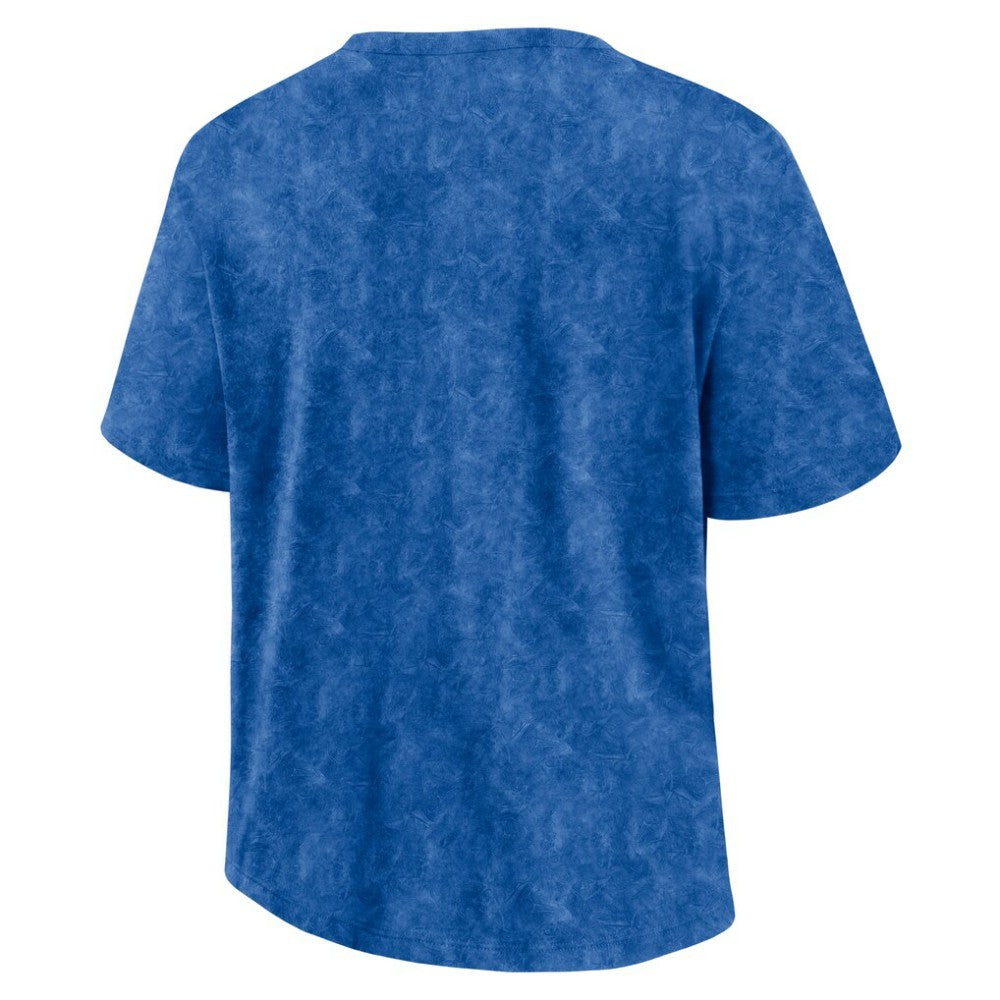 NHL Blue New York Rangers Fanatics Women's Faded Wash T-Shirt