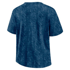 NHL Deep Sea Blue Seattle Kraken Fanatics Women's Faded Wash T-Shirt