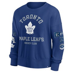 NHL Blue Toronto Maple Leafs Fanatics Women's Go Team Pullover Sweatshirt