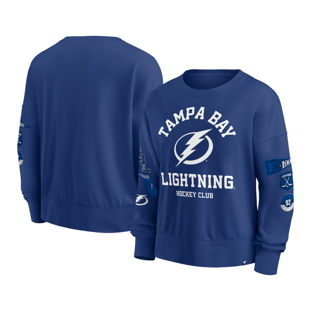 NHL Blue Tampa Bay Lightning Fanatics Women's Go Team Pullover Sweatshirt