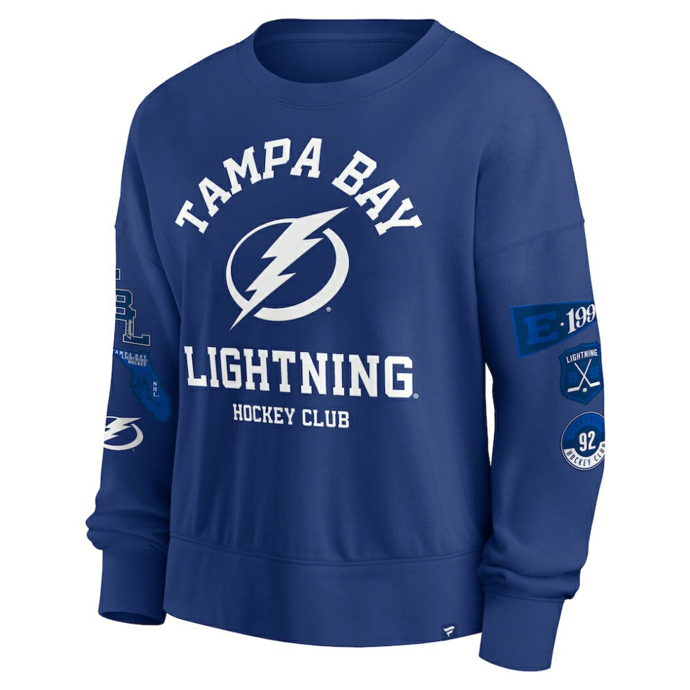 NHL Blue Tampa Bay Lightning Fanatics Women's Go Team Pullover Sweatshirt