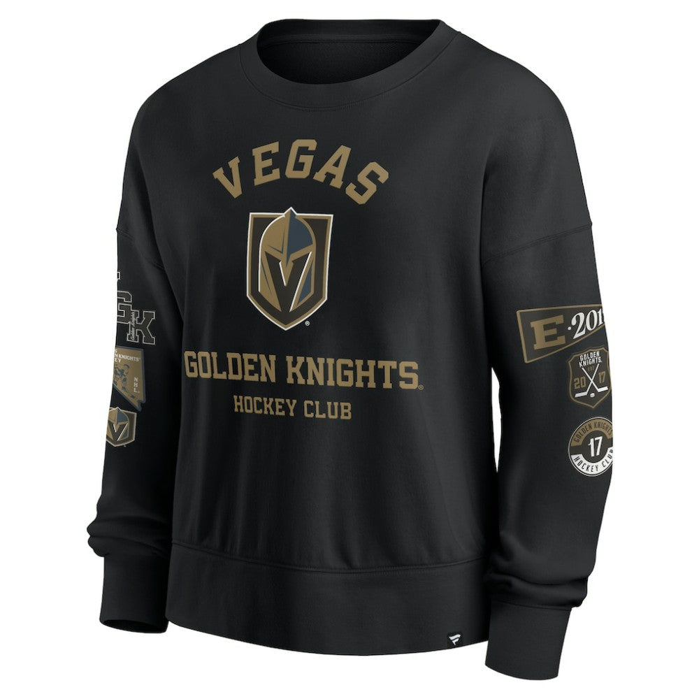 NHL Black Vegas Golden Knights Fanatics Women's Go Team Pullover Sweatshirt