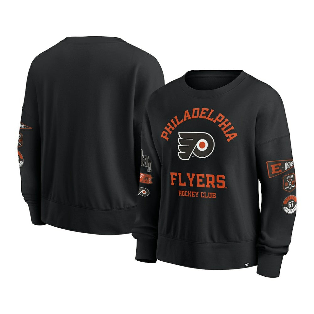 NHL Black Philadelphia Flyers Fanatics Women's Go Team Pullover Sweatshirt