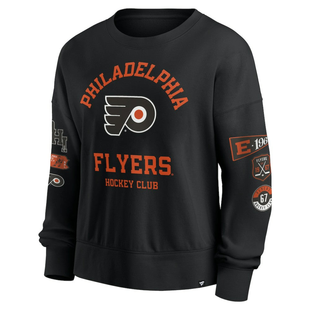 NHL Black Philadelphia Flyers Fanatics Women's Go Team Pullover Sweatshirt