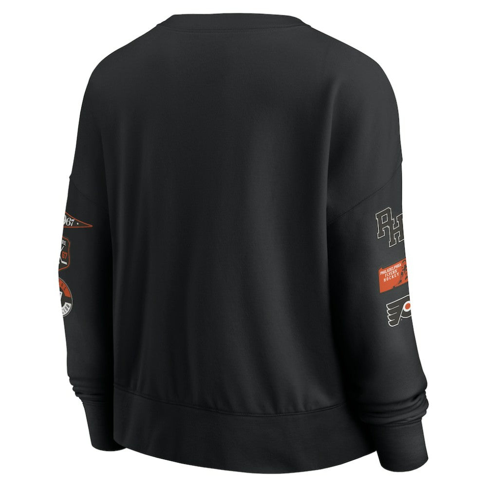 NHL Black Philadelphia Flyers Fanatics Women's Go Team Pullover Sweatshirt