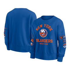 NHL Royal New York Islanders Fanatics Women's Go Team Pullover Sweatshirt