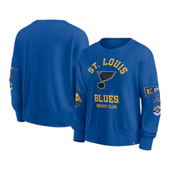 NHL Blue St. Louis Blues Fanatics Women's Go Team Pullover Sweatshirt