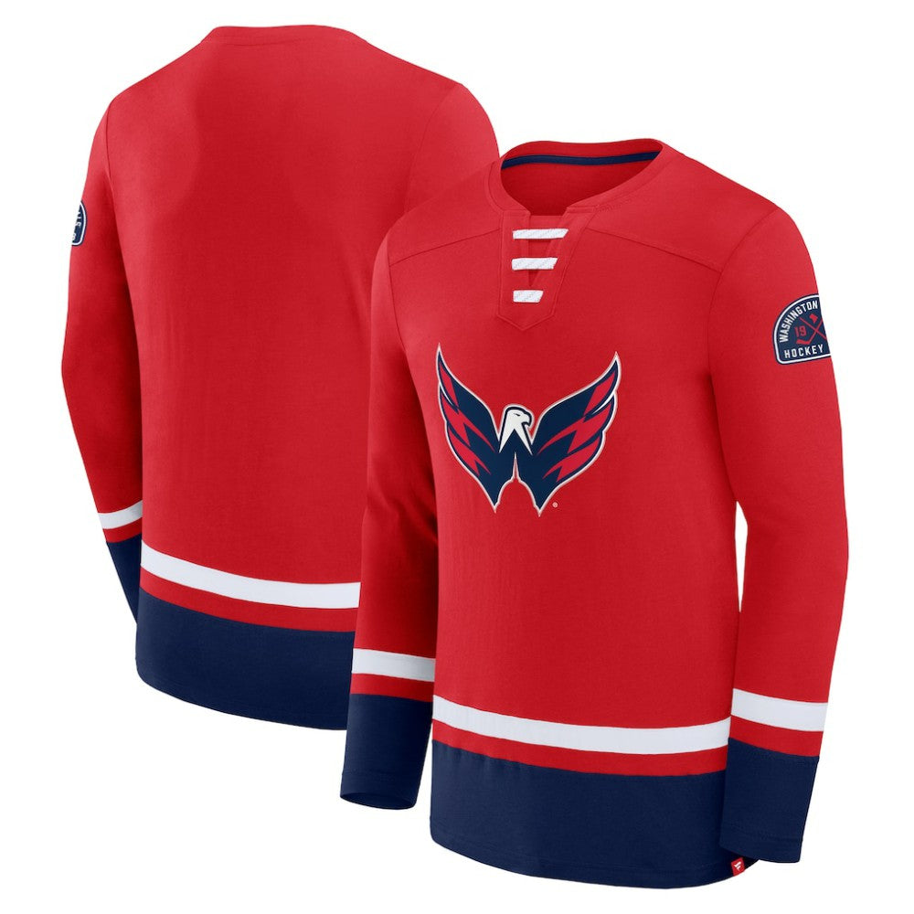 NHL Red Washington Capitals Fanatics High Point Long Sleeve T-Shirt
