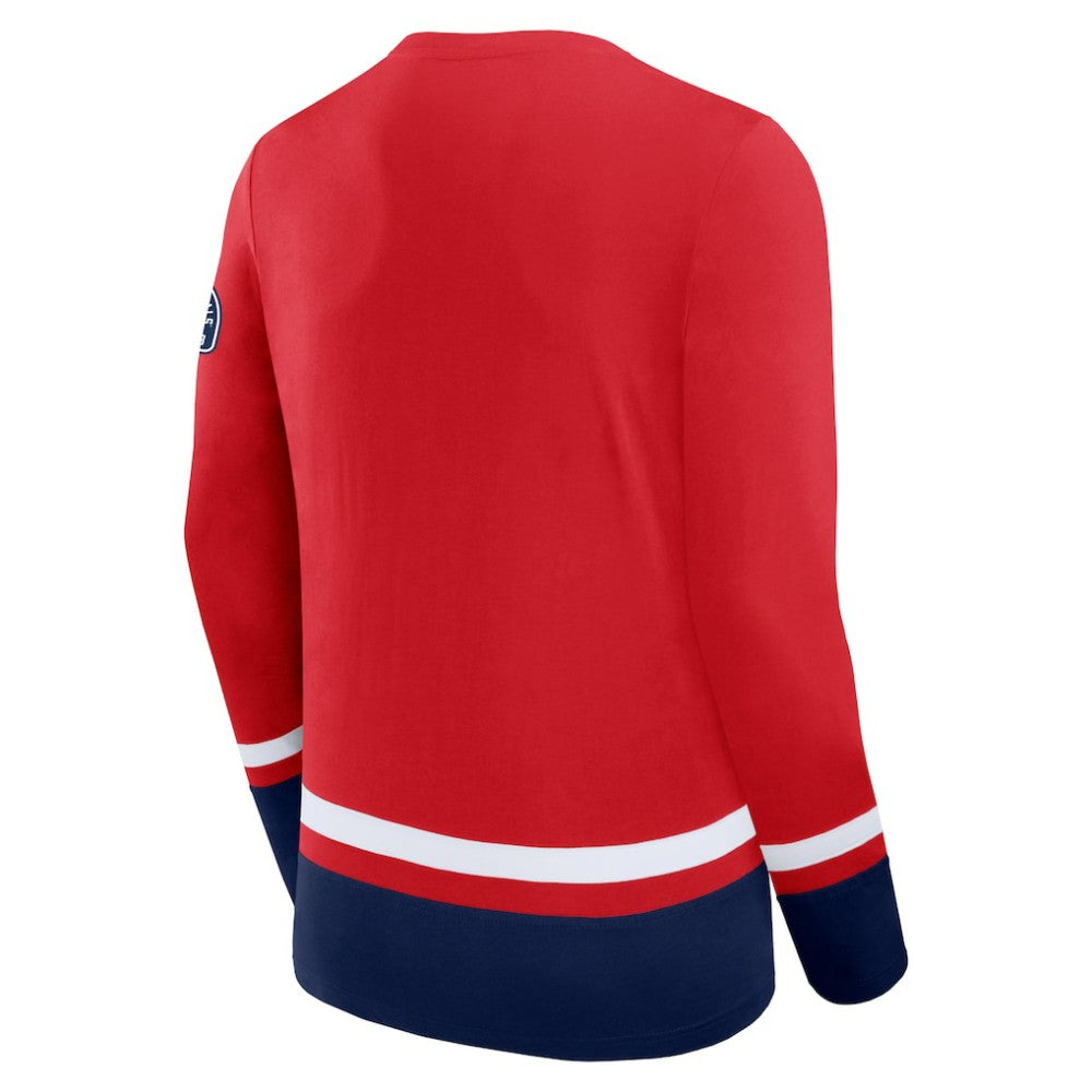 NHL Red Washington Capitals Fanatics High Point Long Sleeve T-Shirt