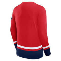 NHL Red Washington Capitals Fanatics High Point Long Sleeve T-Shirt
