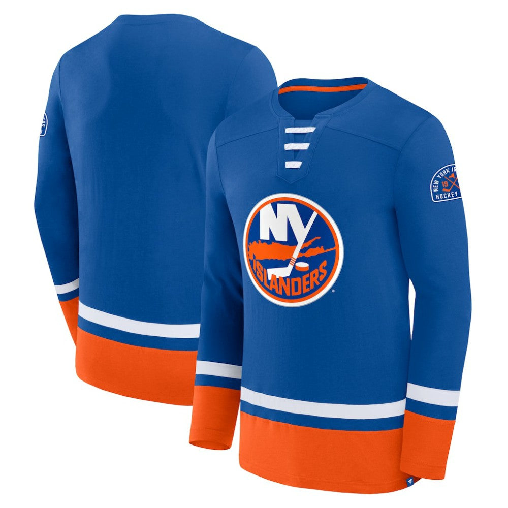 NHL Royal New York Islanders Fanatics High Point Long Sleeve T-Shirt