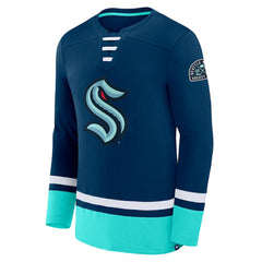 NHL Deep Sea Blue Seattle Kraken Fanatics High Point Long Sleeve T-Shirt