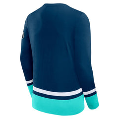 NHL Deep Sea Blue Seattle Kraken Fanatics High Point Long Sleeve T-Shirt