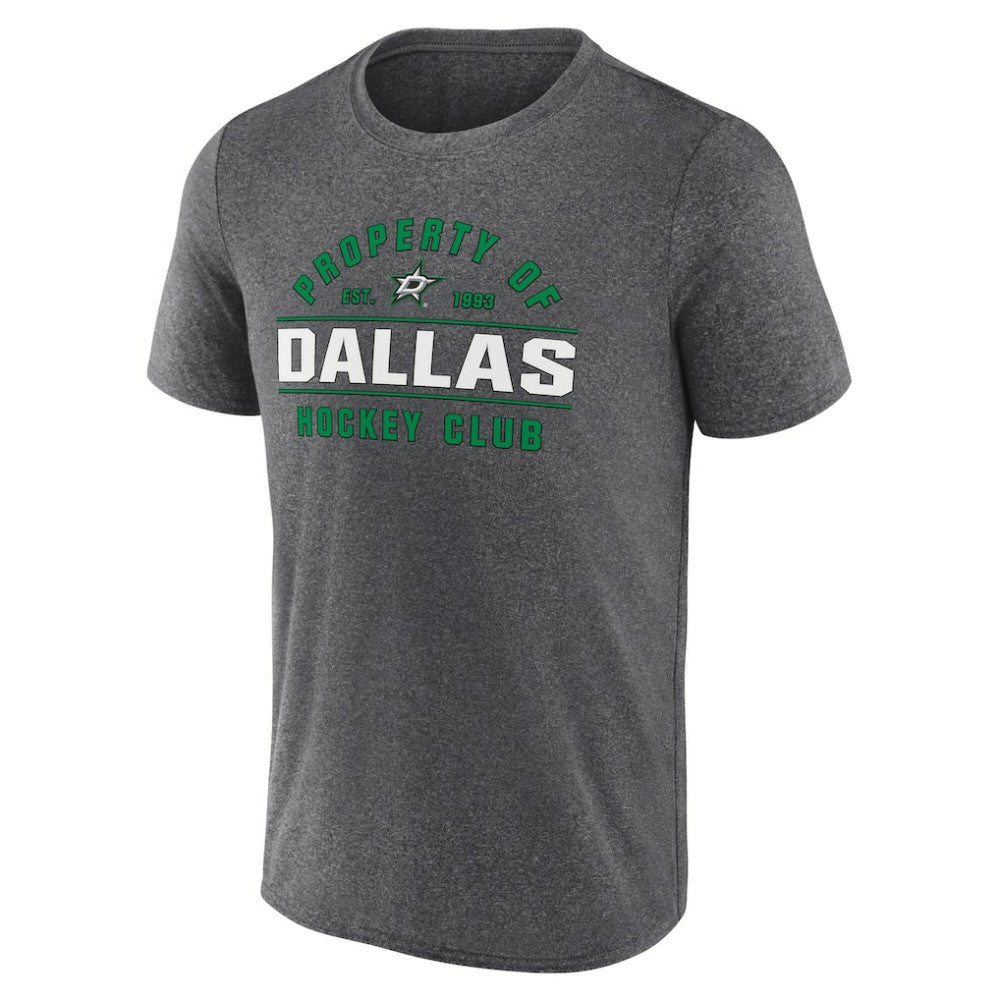 NHL Heather Charcoal Dallas Stars Fanatics Property Of T-Shirt