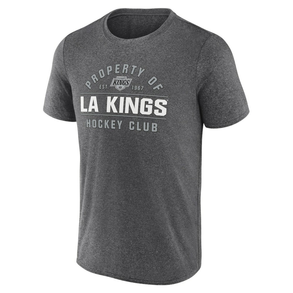 NHL Heather Charcoal Los Angeles Kings Fanatics Property Of T-Shirt