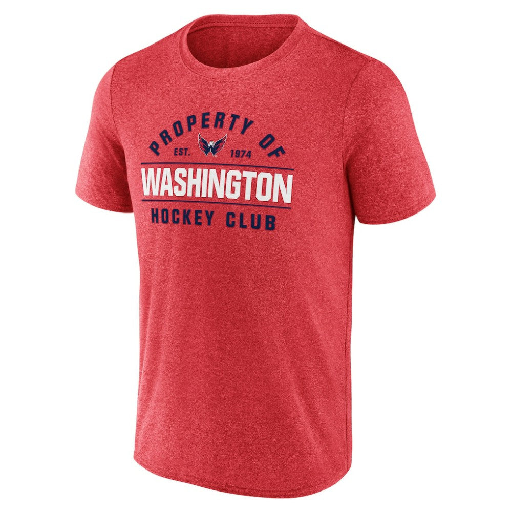 NHL Heather Red Washington Capitals Fanatics Property Of T-Shirt