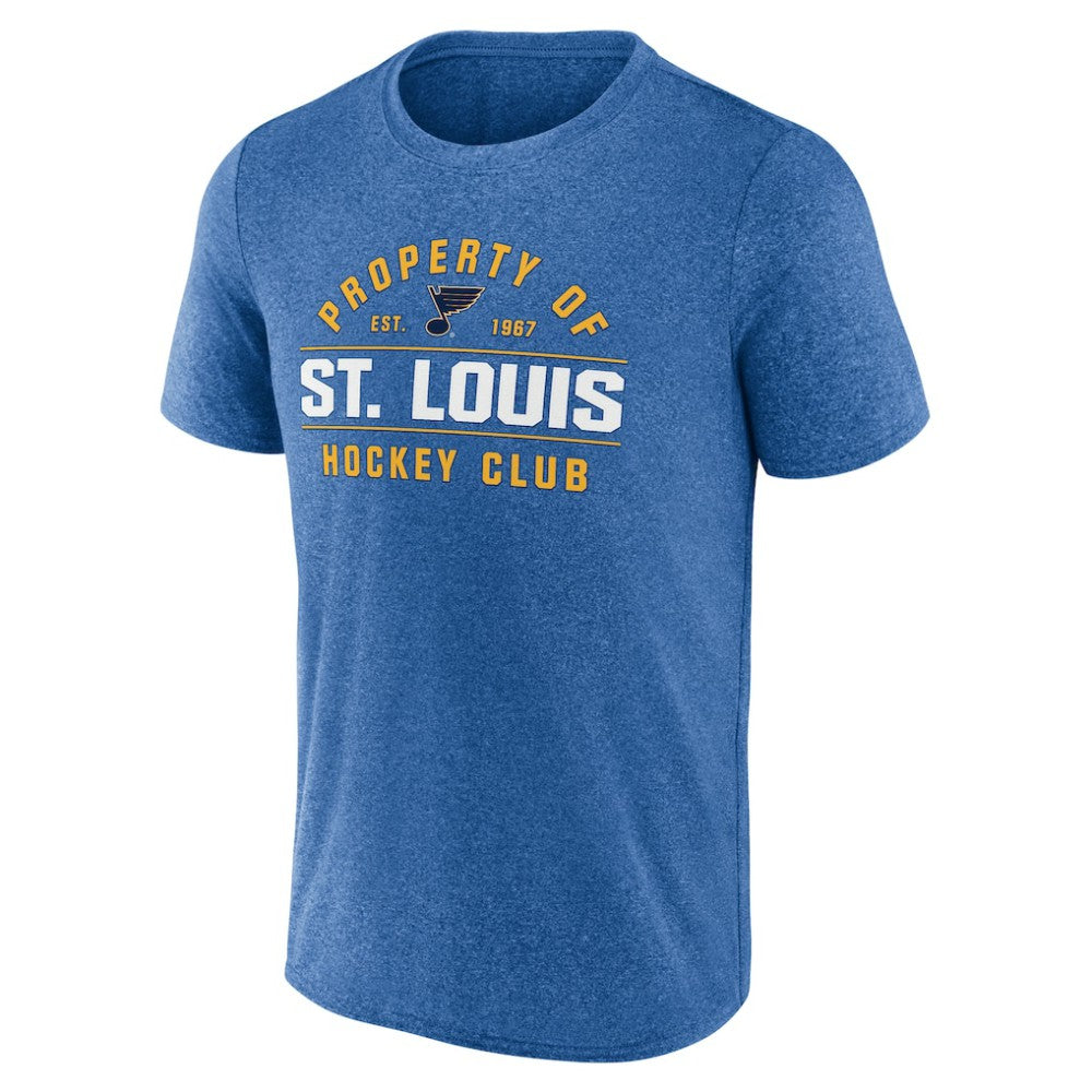 NHL Heather Blue St. Louis Blues Fanatics Property Of T-Shirt