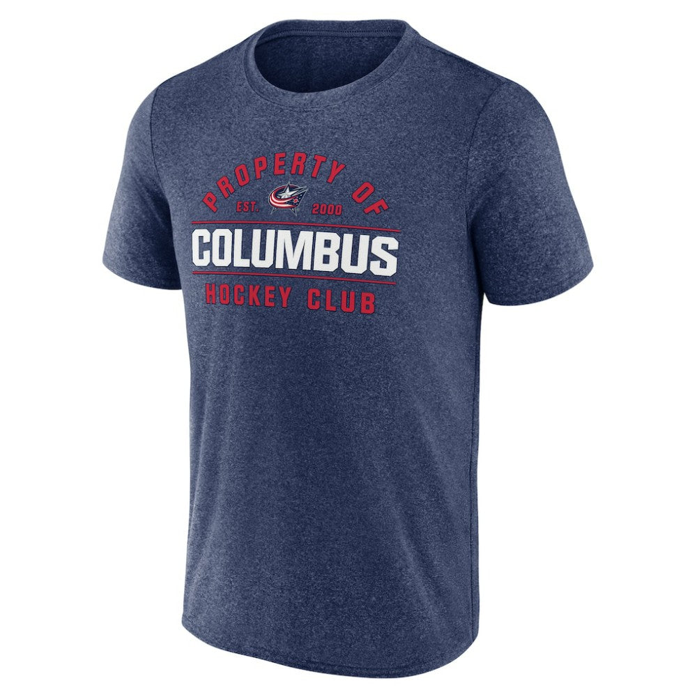 NHL Heather Navy Columbus Blue Jackets Fanatics Property Of T-Shirt