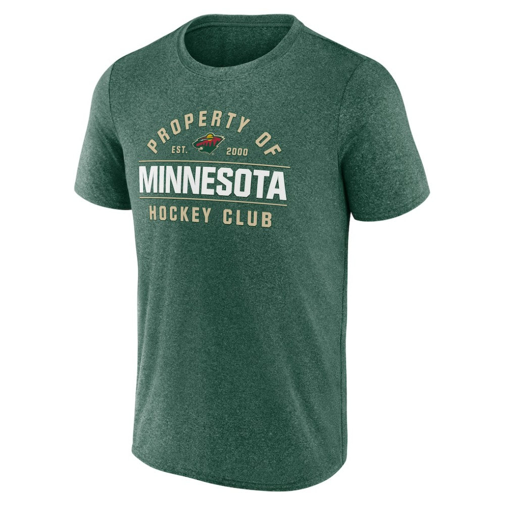 NHL Heather Green Minnesota Wild Fanatics Property Of T-Shirt