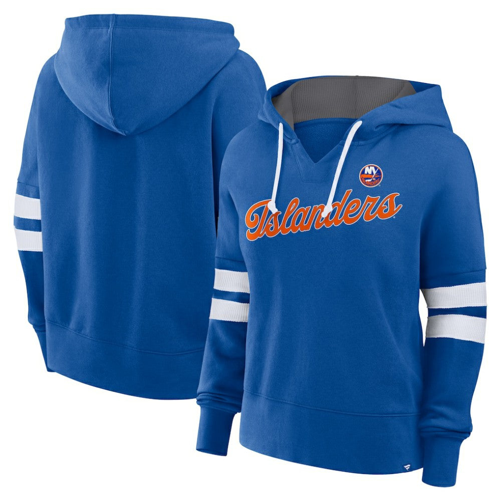 NHL Royal New York Islanders Fanatics Women's Oversized Seize Pullover Hoodie