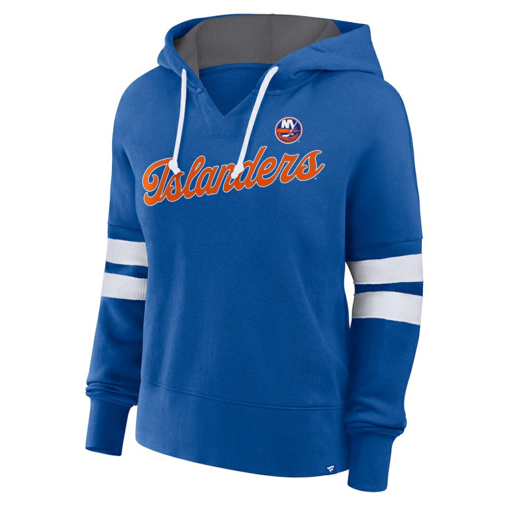 NHL Royal New York Islanders Fanatics Women's Oversized Seize Pullover Hoodie