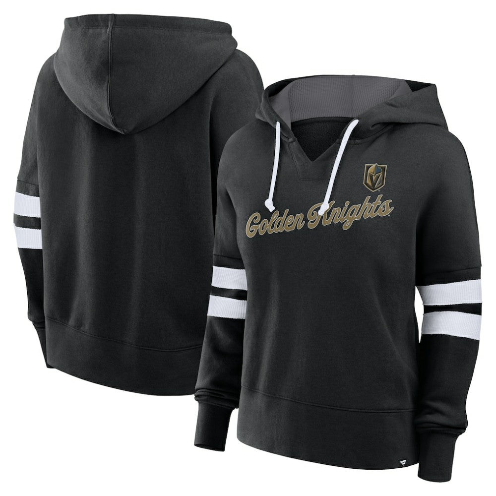 NHL Black Vegas Golden Knights Fanatics Women's Oversized Seize Pullover Hoodie