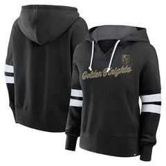 NHL Black Vegas Golden Knights Fanatics Women's Oversized Seize Pullover Hoodie