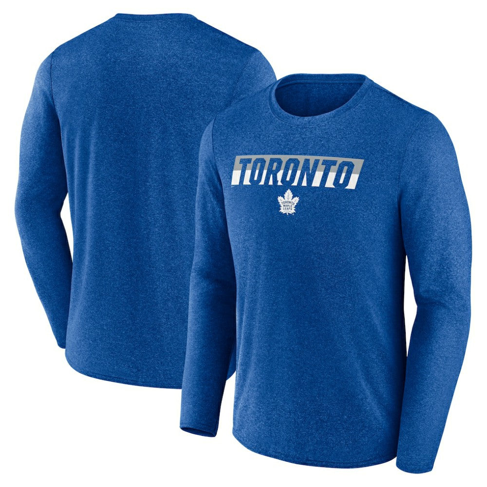 NHL Heather Blue Toronto Maple Leafs Fanatics Transition Long Sleeve T-Shirt