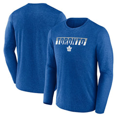 NHL Heather Blue Toronto Maple Leafs Fanatics Transition Long Sleeve T-Shirt
