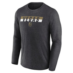NHL Heather Charcoal Vegas Golden Knights Fanatics Transition Long Sleeve T-Shirt