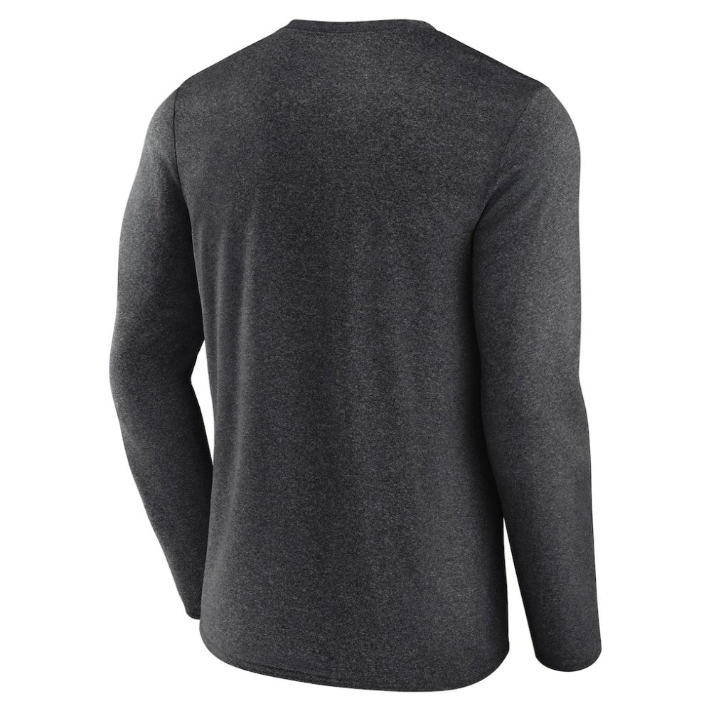 NHL Heather Charcoal Boston Bruins Fanatics Transition Long Sleeve T-Shirt