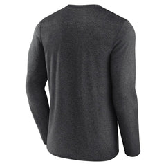 NHL Heather Charcoal Boston Bruins Fanatics Transition Long Sleeve T-Shirt