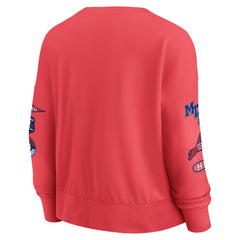 NHL Red Montreal Canadiens Fanatics Women's Oversized Vintage Go Team Pullover Sweatshirt