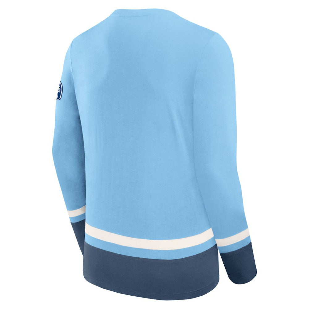 NHL Light Blue Pittsburgh Penguins Fanatics Vintage High Point Long Sleeve T-Shirt