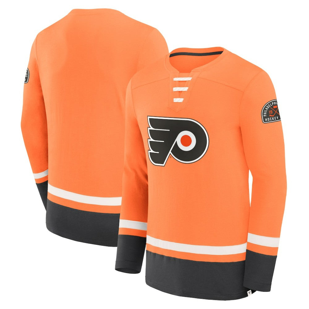 NHL Orange Philadelphia Flyers Fanatics Vintage High Point Long Sleeve T-Shirt