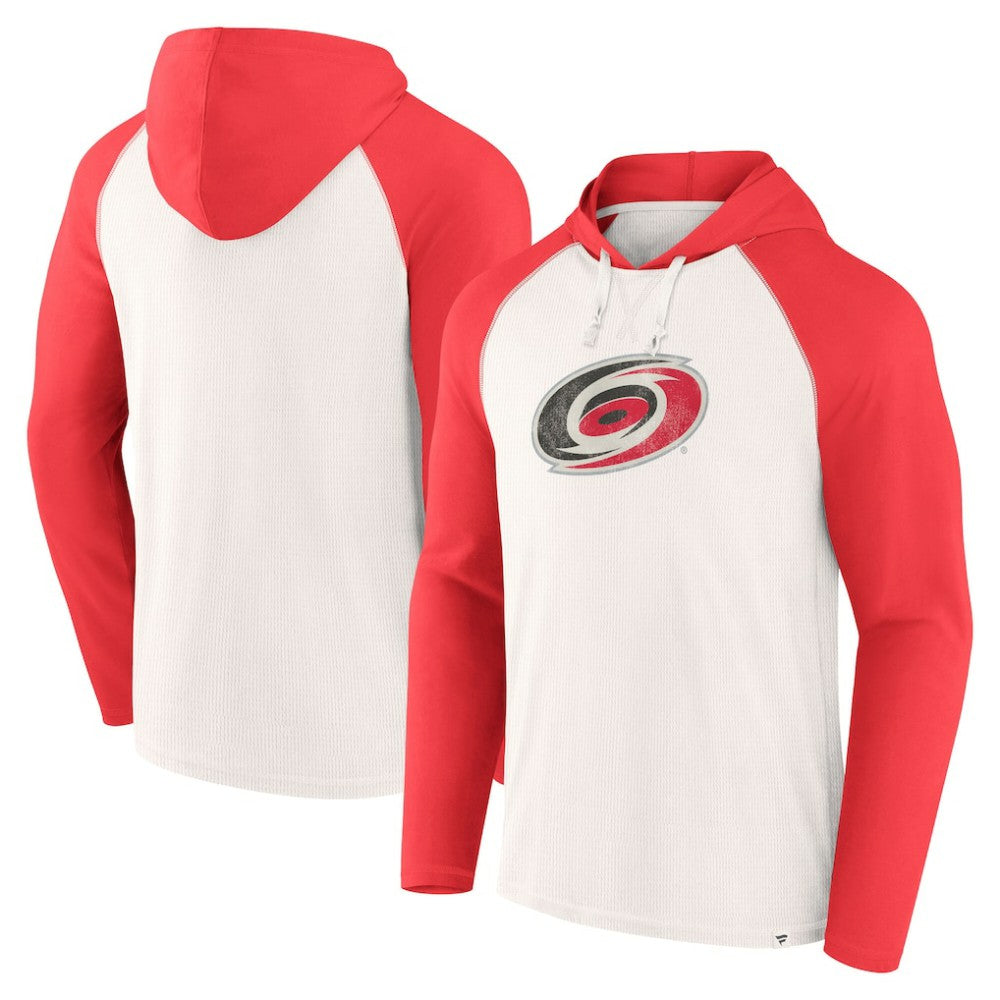 NHL White Carolina Hurricanes Fanatics Vintage Winger Pullover Hoodie