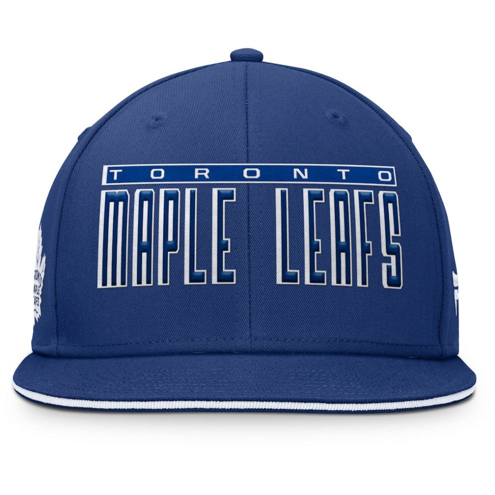 NHL Blue Toronto Maple Leafs Fanatics Fundamental Gino Stack Snapback Hat