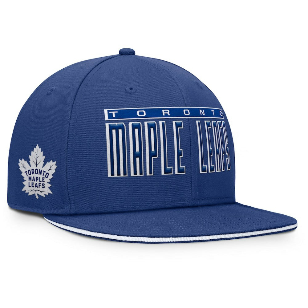 NHL Blue Toronto Maple Leafs Fanatics Fundamental Gino Stack Snapback Hat