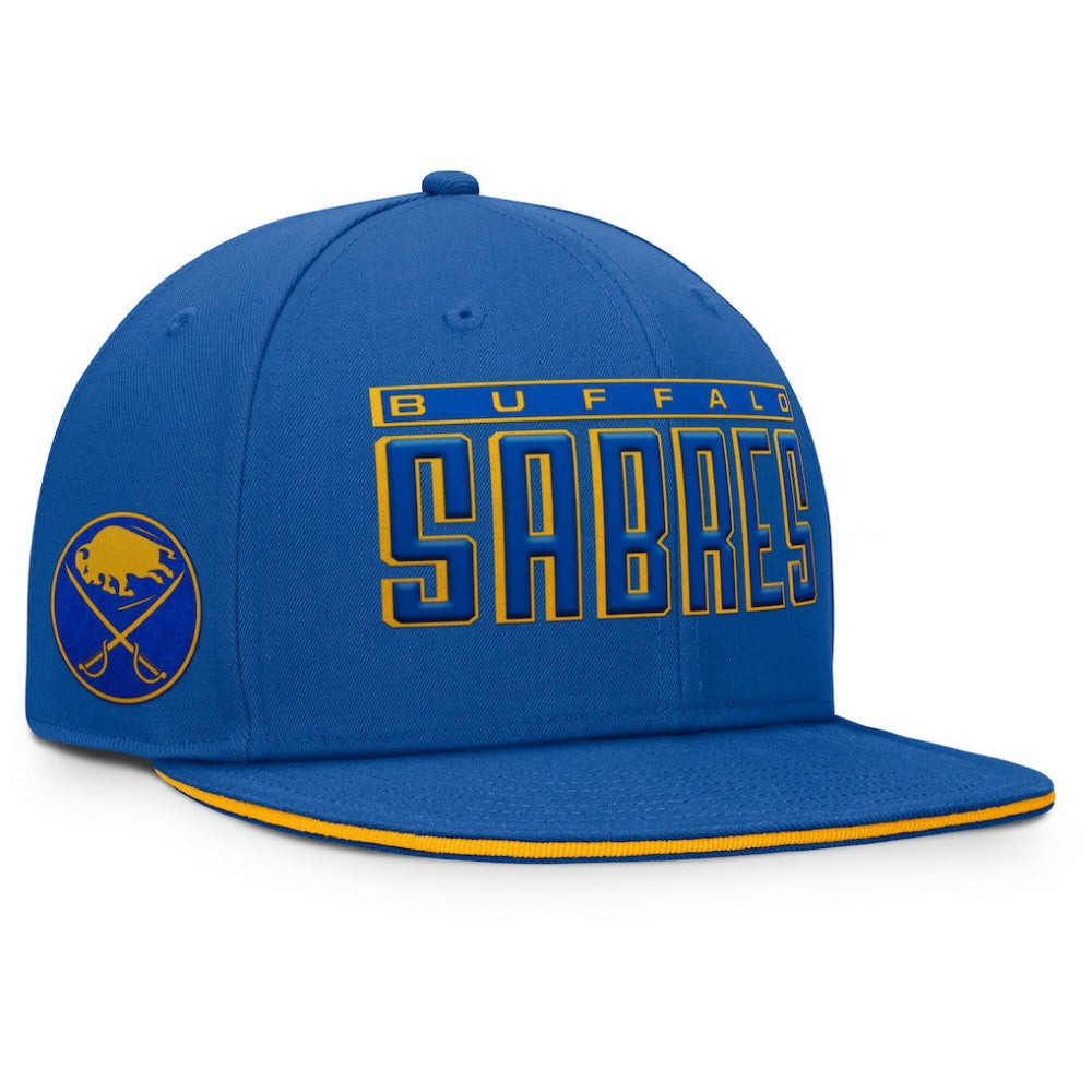 NHL Royal Buffalo Sabres Fanatics Fundamental Gino Stack Snapback Hat